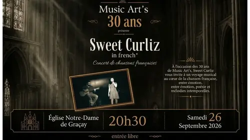 Concert Sweet Curliz en français à l'Eglise Notre Dame de Graçay 