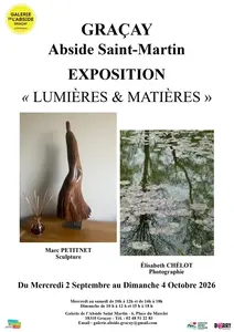 EXPOSITION « LUMIÈRES & MATIÈRES » à GRAÇAY Abside Saint-Martin 